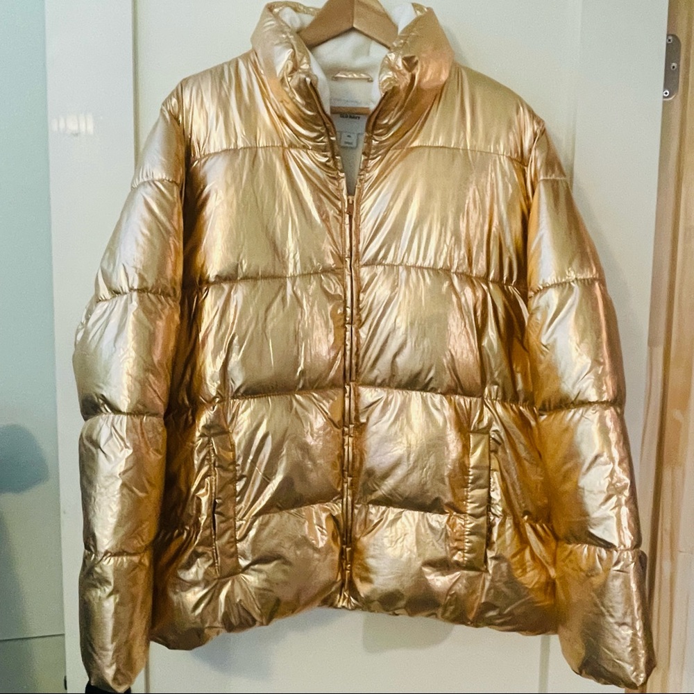 Gold Puffer Coat